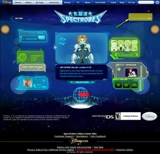 Spectrobes Beyond The Portals Game Site